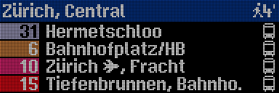 Station Display walking time icon